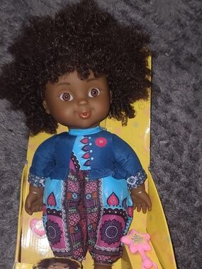Positively Perfect Raven – 14" African American Toddler Doll with Curly Hair
